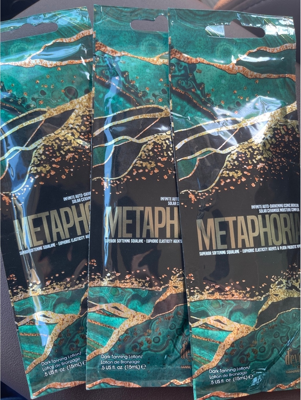 Devoted Creations Metaphoria Dark Tanning Lotion 0.5 fl oz, Pack of 3